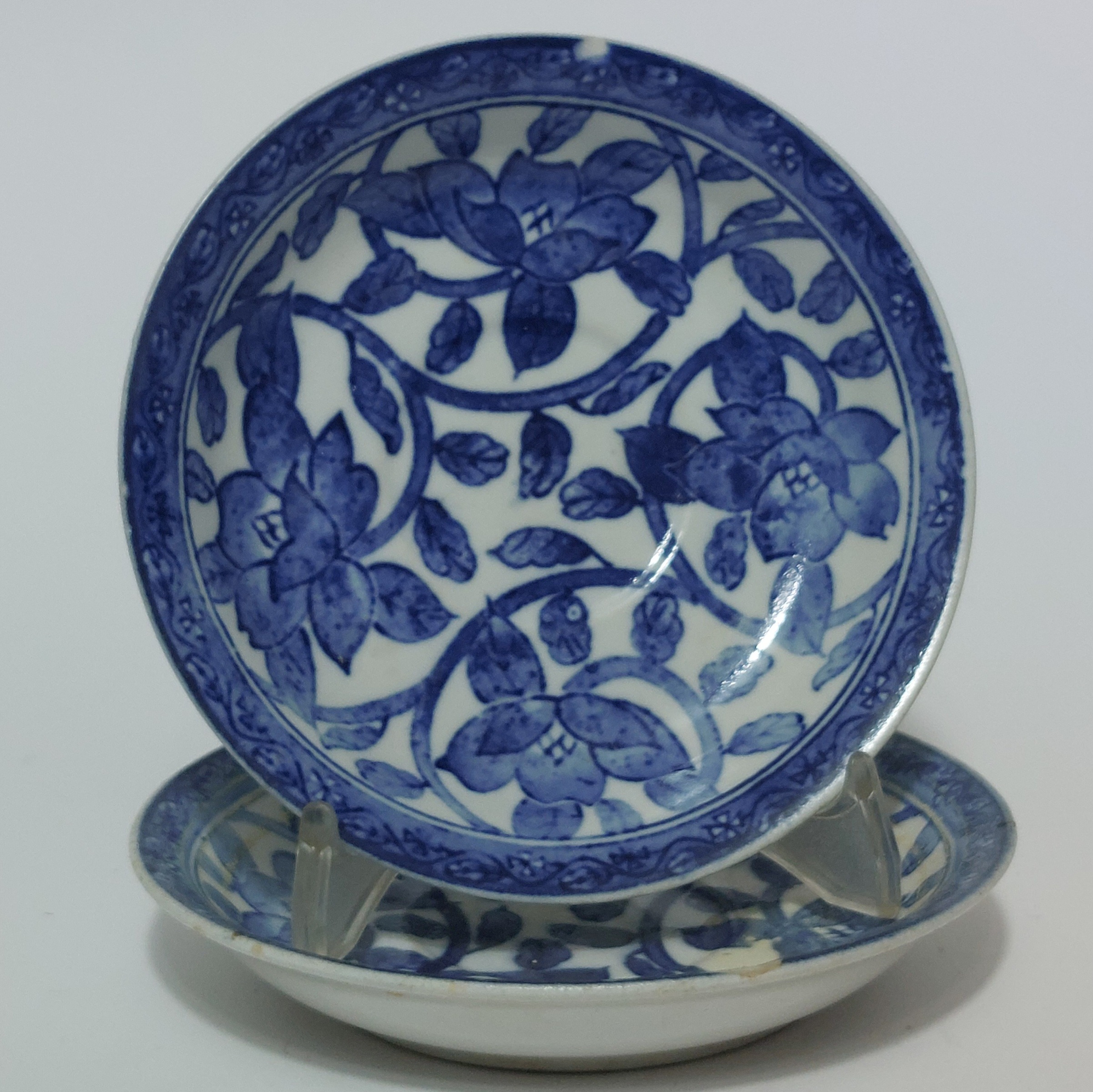 جفت دیوارکوب نعلبکی قلم آبی