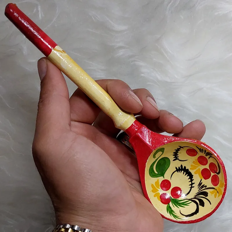 قاشق چوبی طرح روسی(کپی)