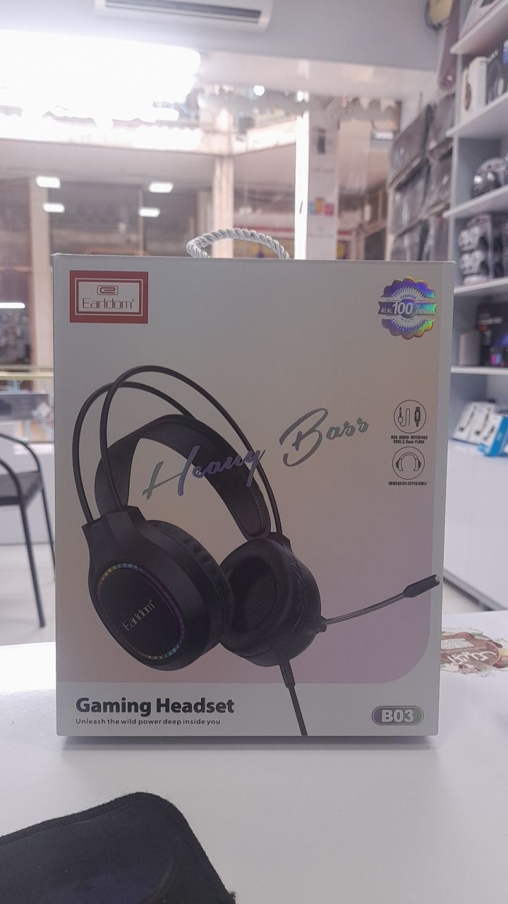 هدفون سیمی گیمینگ مدل Eearldom ET-03