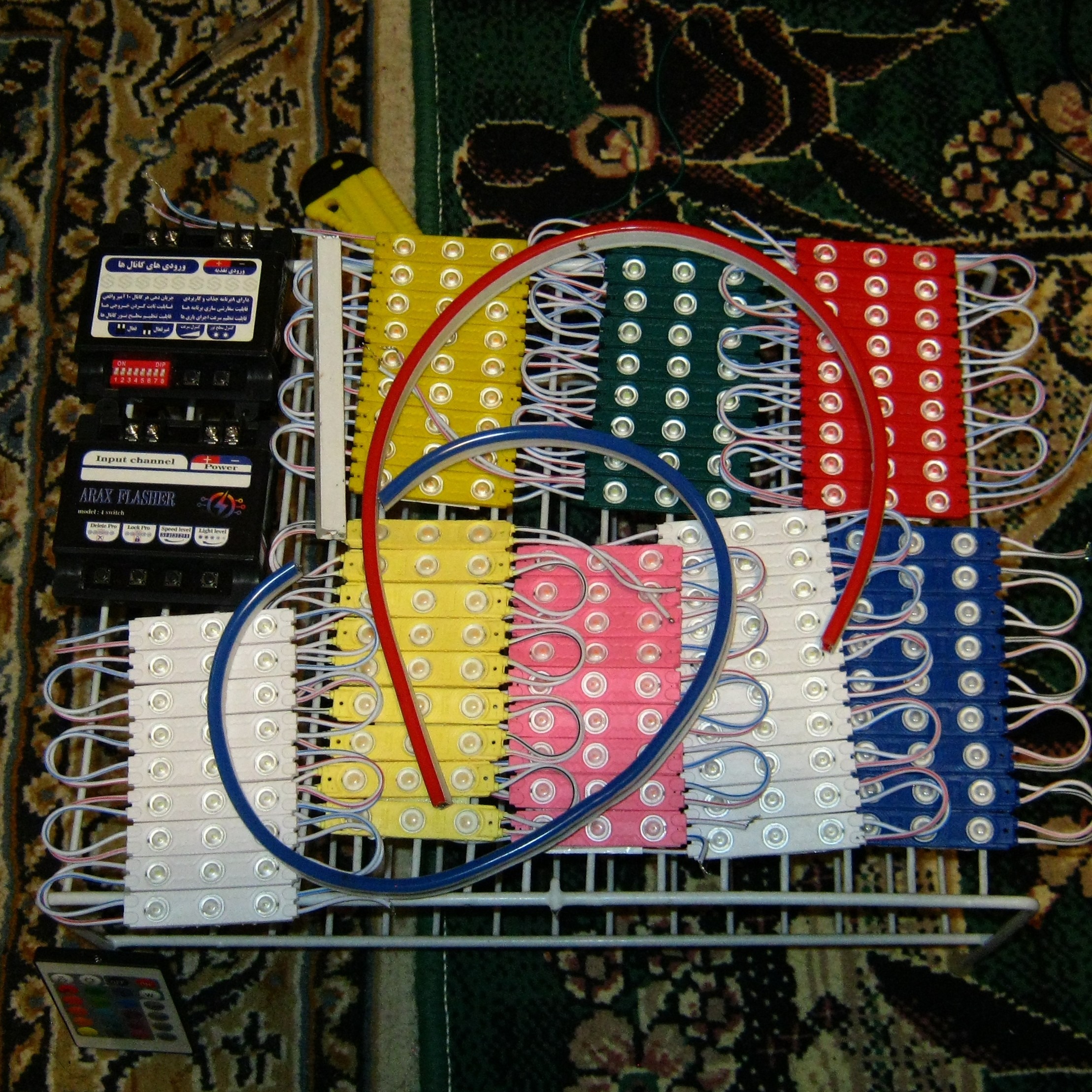 2 رقص نور 2 کانال با LED همراه فیلم (با ارسال)