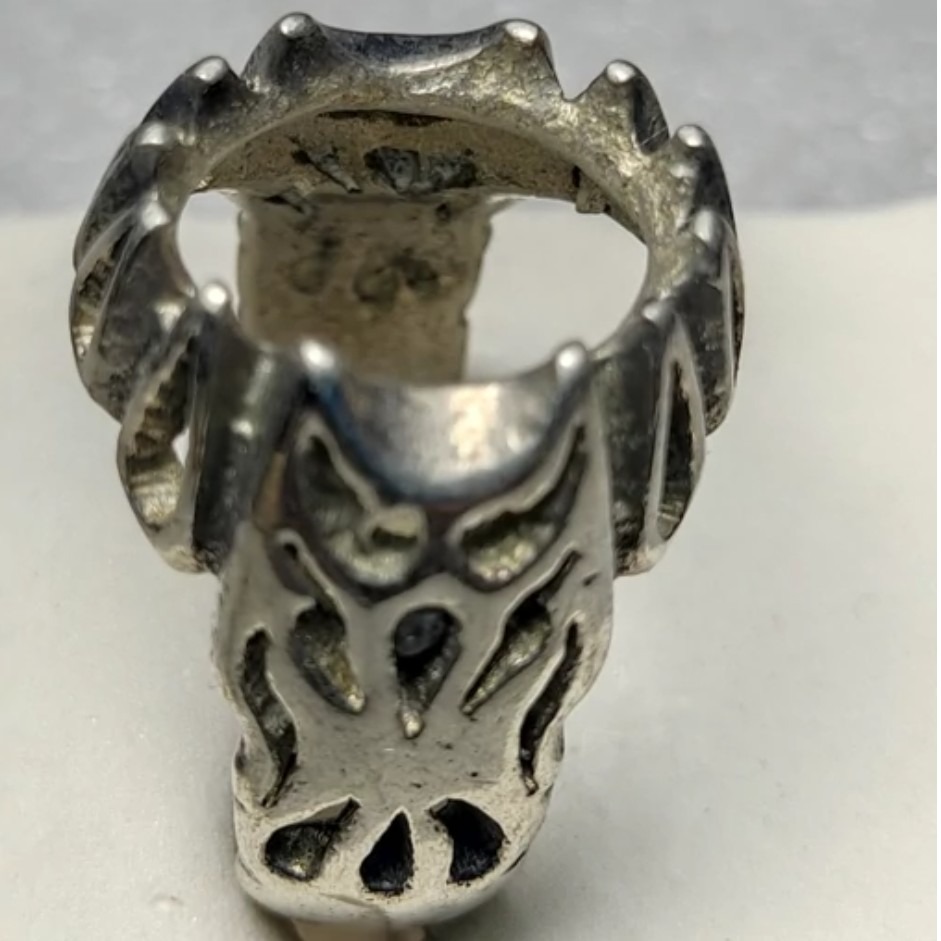 رکاب انگشتر عیارپایین نگین خور 13.5 در 10.5 میل