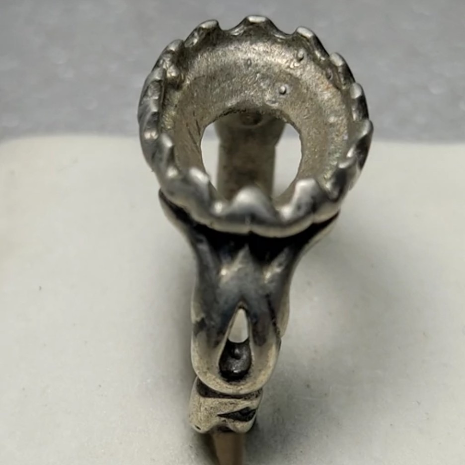 رکاب انگشتر عیارپایین نگین خور13.5 در 11 میل