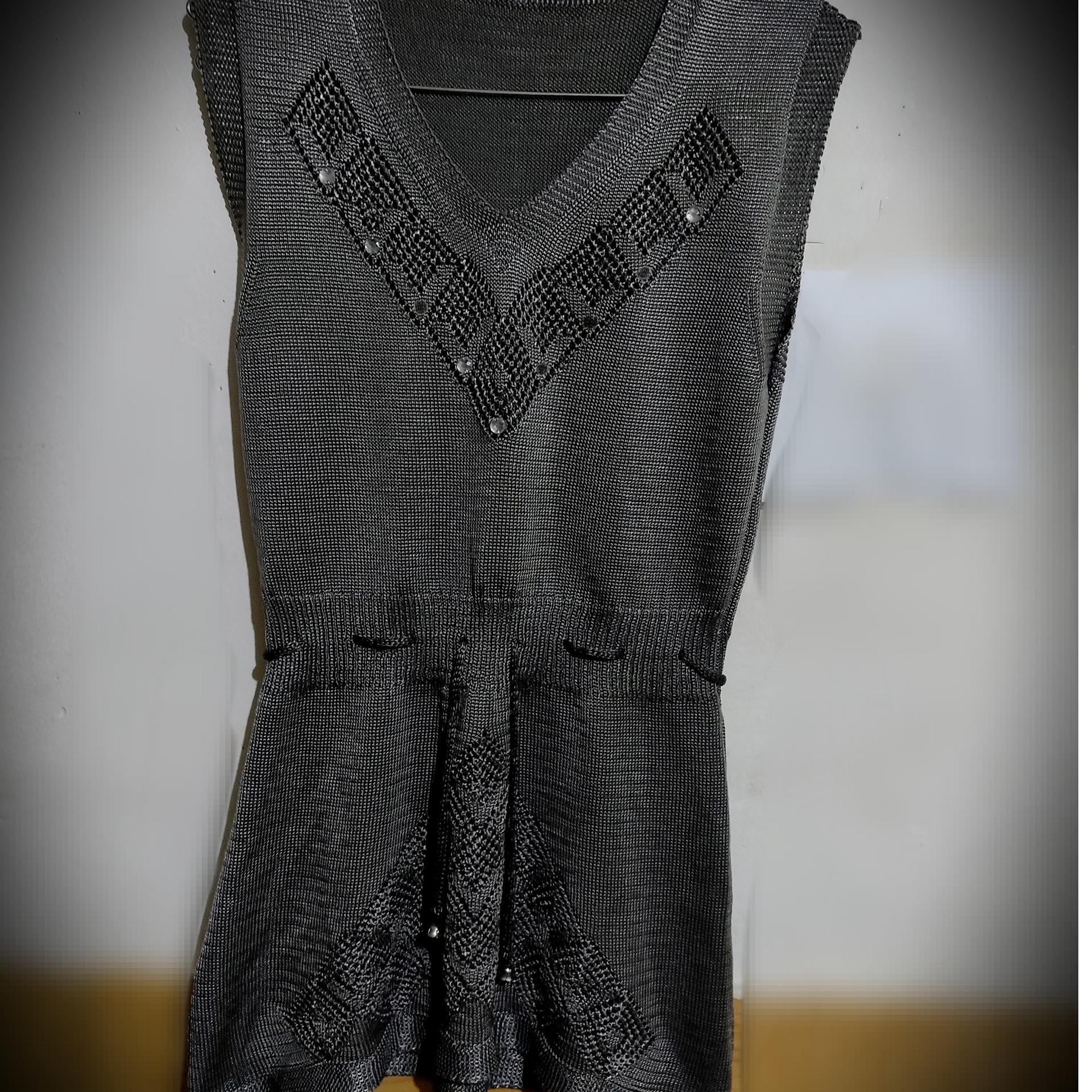 سارافان زنانه بافتنی ابریشمی توسی زیبا سایز40