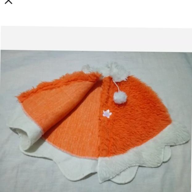 شنل نارنجی جنس پولیشی زیبا مدرن