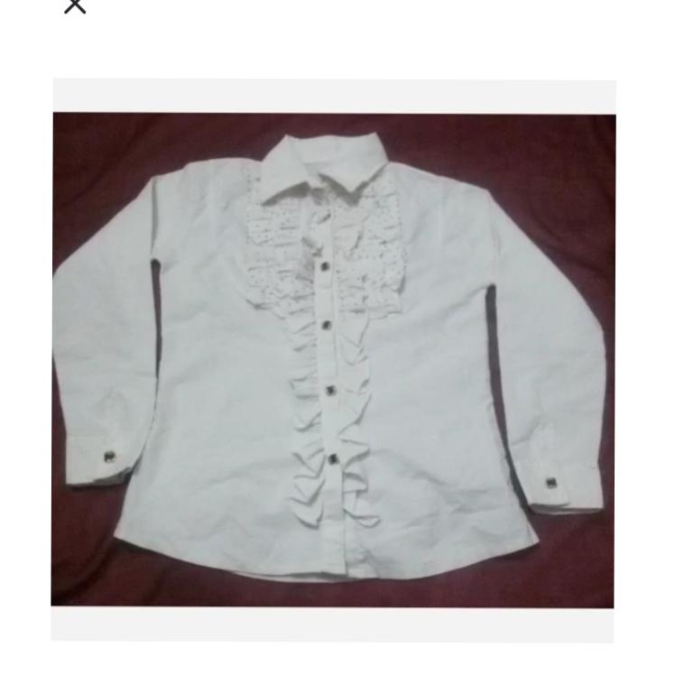 بلوز دخترانه سفید شیک ومدرن