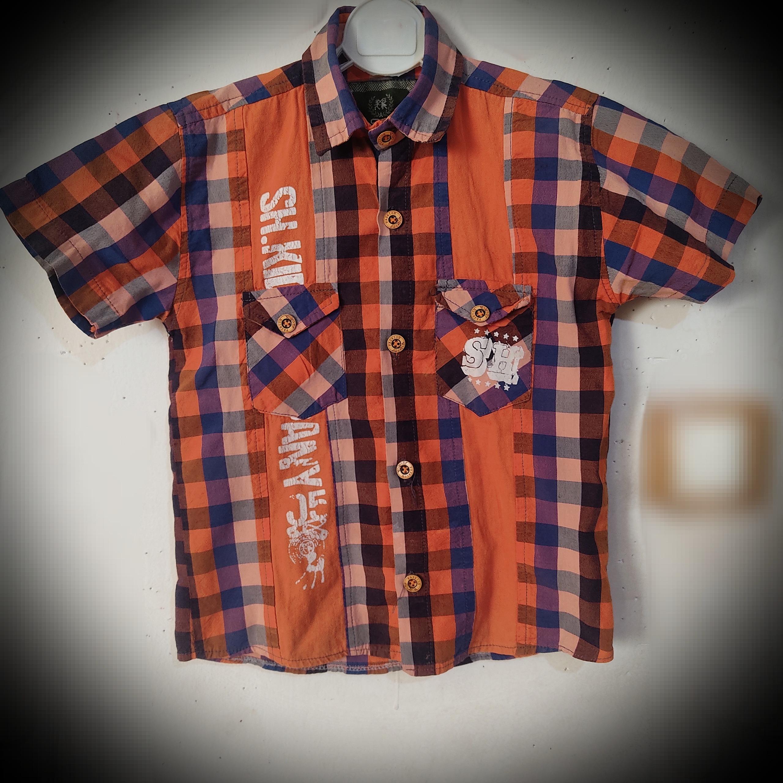 پیراهن آستین کوتاه پسرانه سایز 3