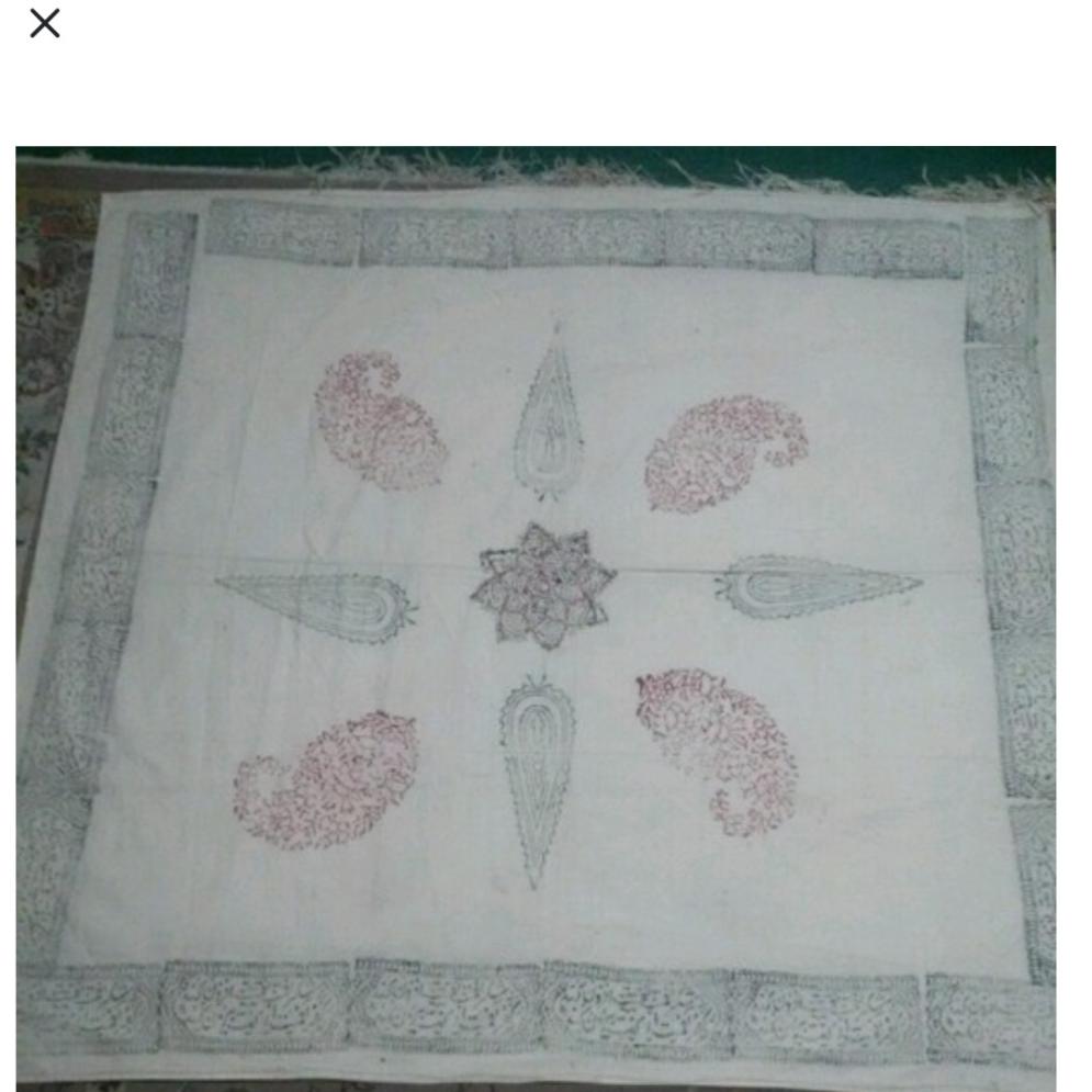 سفره چاپ سنگی بسیار قدیمی جنس مرغوب