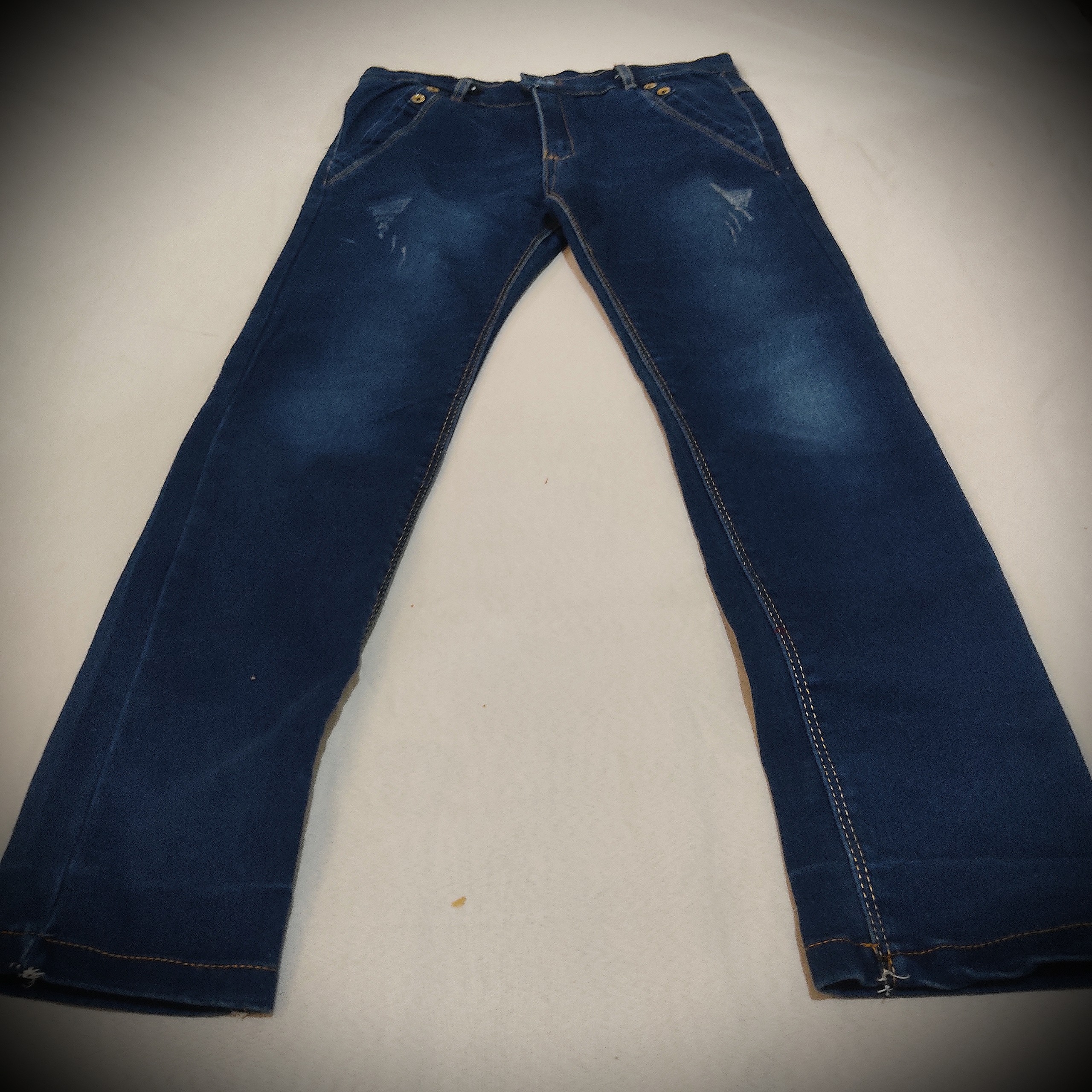 شلوار پسرانه جین ابی تیره باکیفیت سایز34