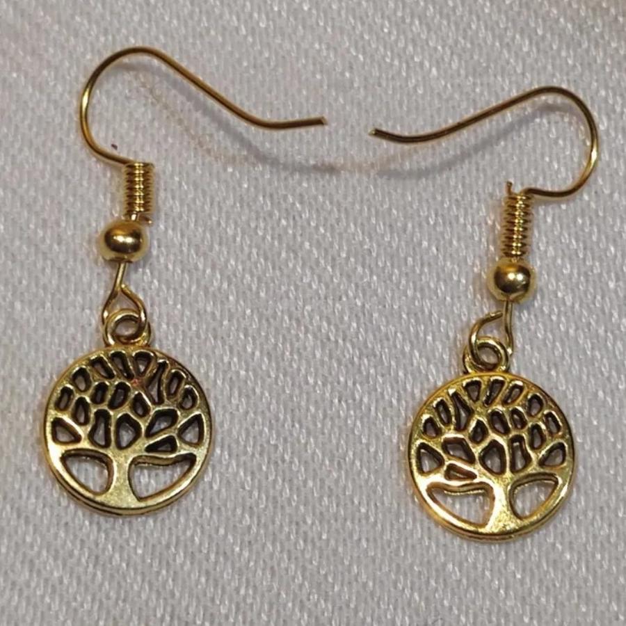 مزایده یک جفت گوشواره طرح درخت