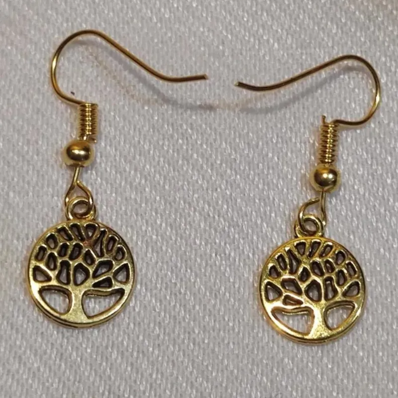 مزایده یک جفت گوشواره طرح درخت