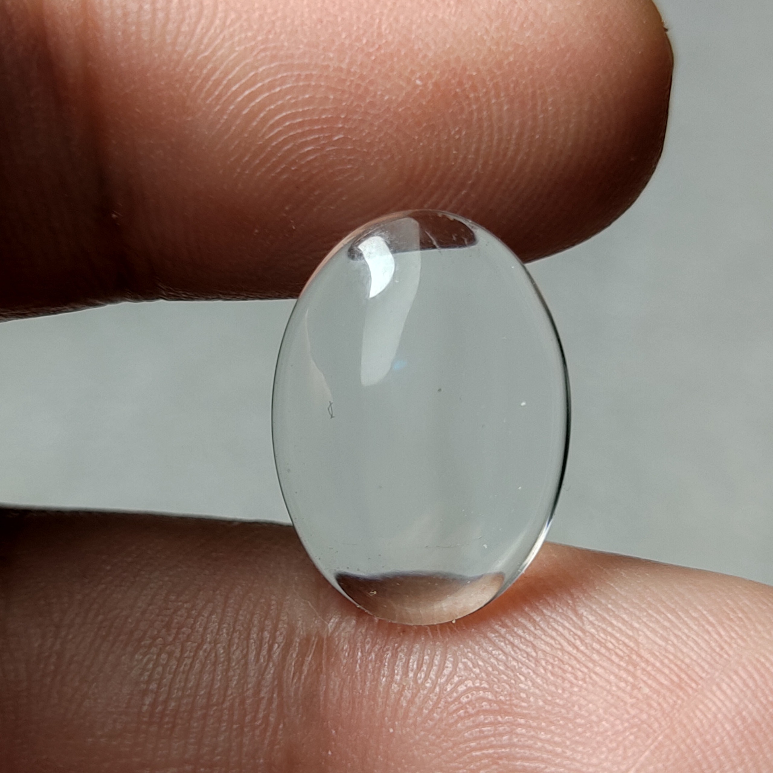 نگین دُر هندی شفاف پاک تراش دامله 18 در 13