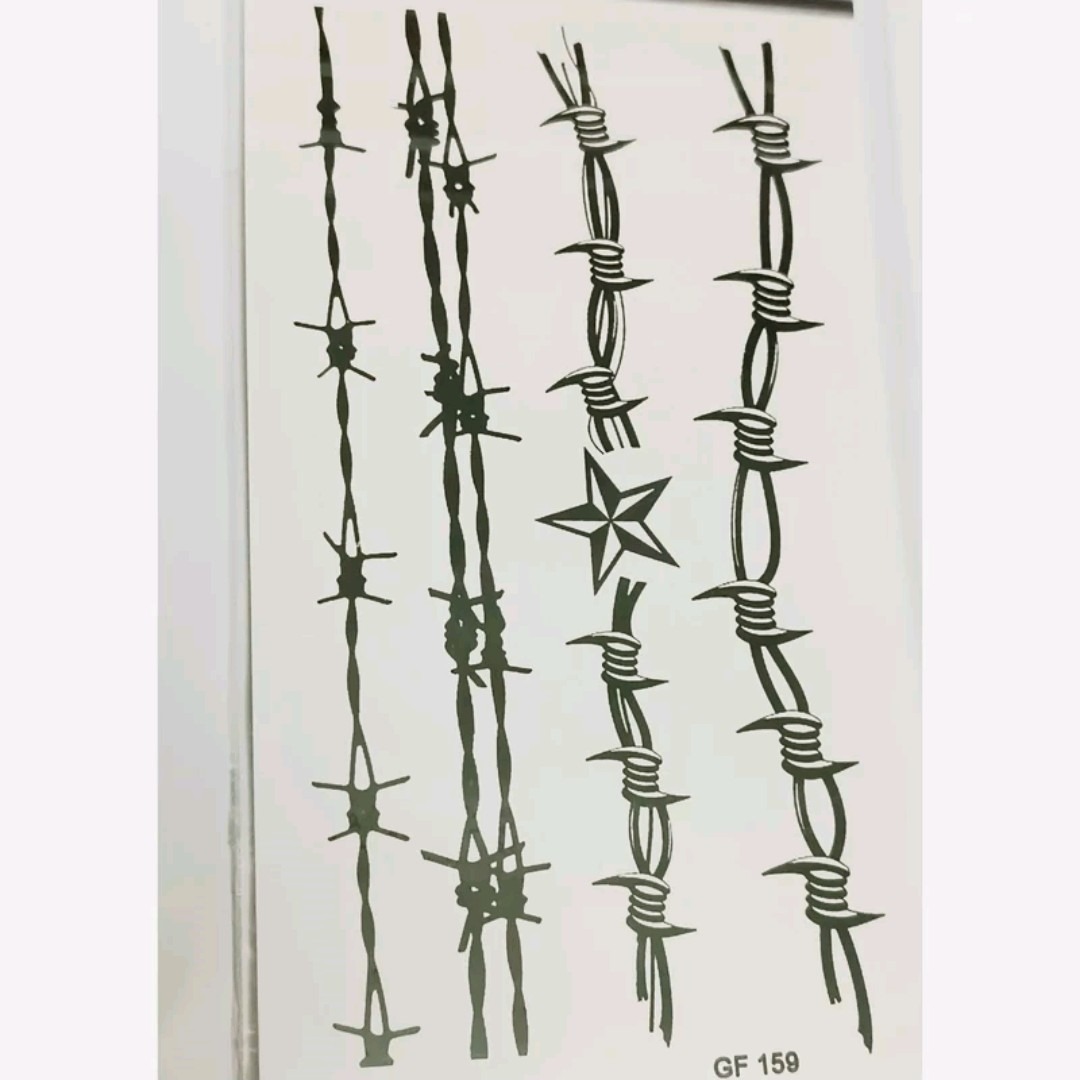 مزایده یک ورق تتو بدون نیاز به شابلون و اسپری