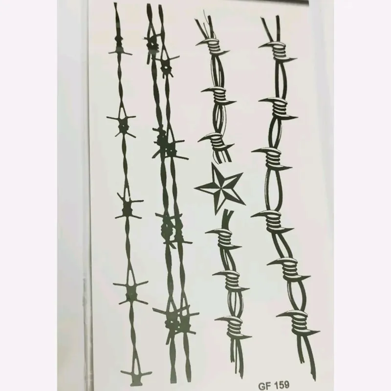 مزایده یک ورق تتو بدون نیاز به شابلون و اسپری