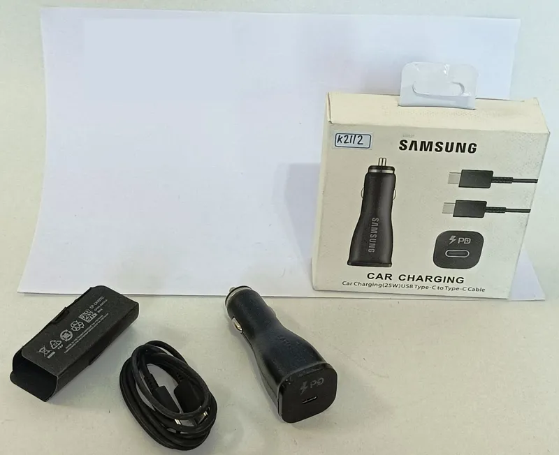 شارژر فندکی سامسونگ 25W،دو سر TYPE-C (کد K2112)