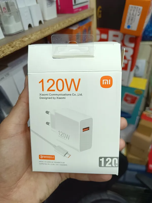 شارژر شیائومی 120W توربو ، ثانیه شمار ، اورجینال