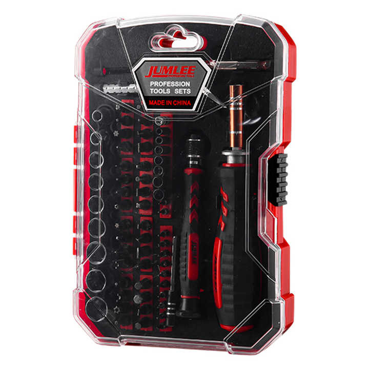 مجموعه 66 عددی پیچ گوشتی و بکس جاملی