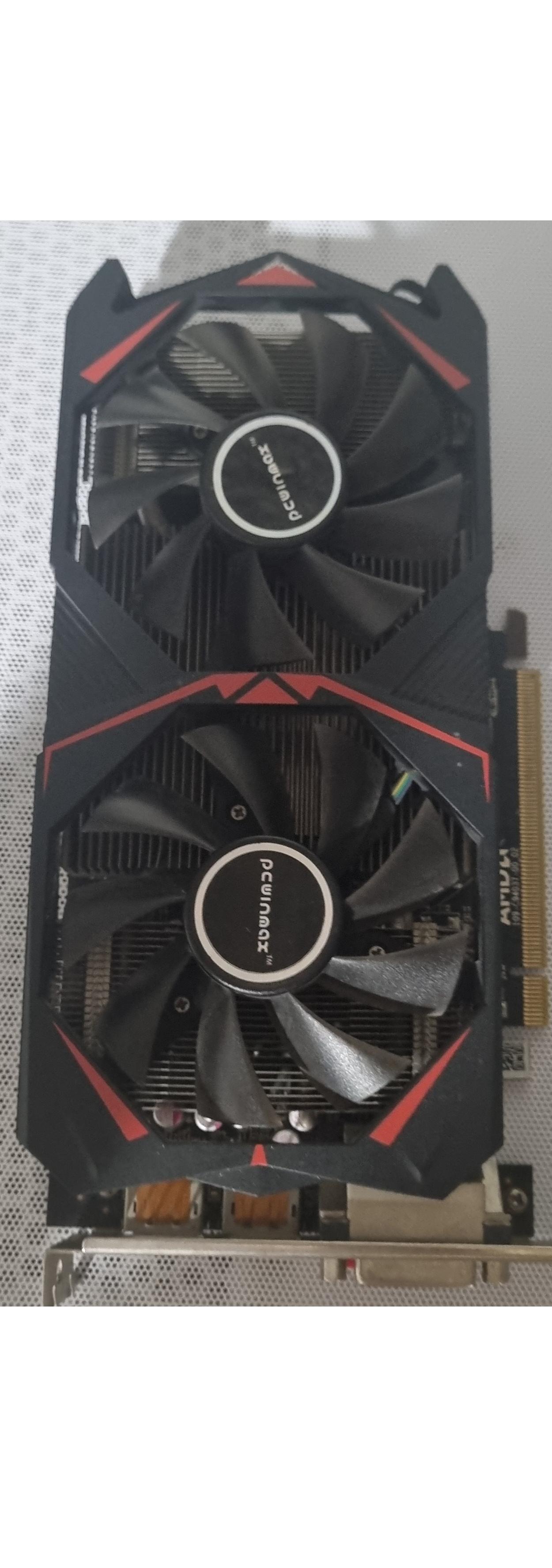 دو عدد گرافیک rx580 sp 2048