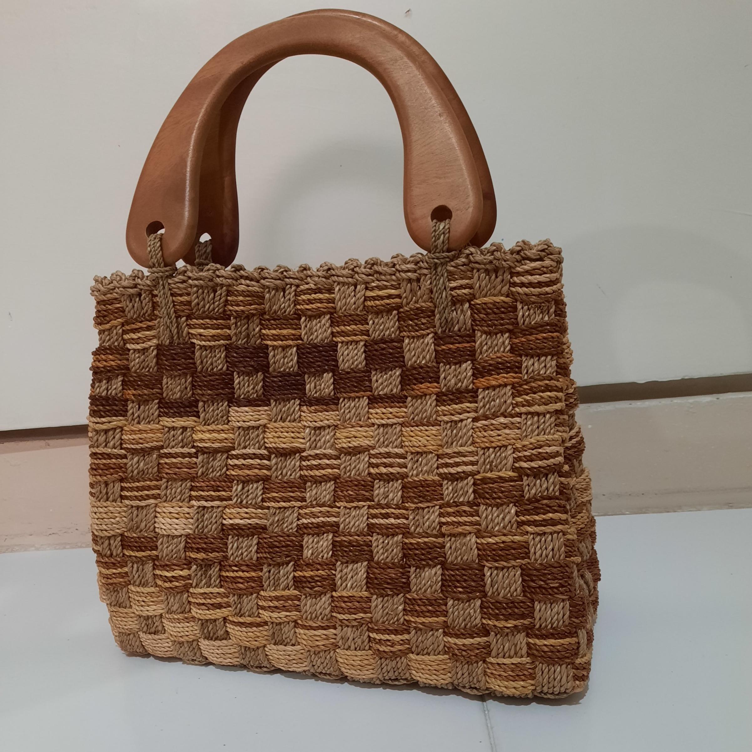 کیف حصیری دستباف