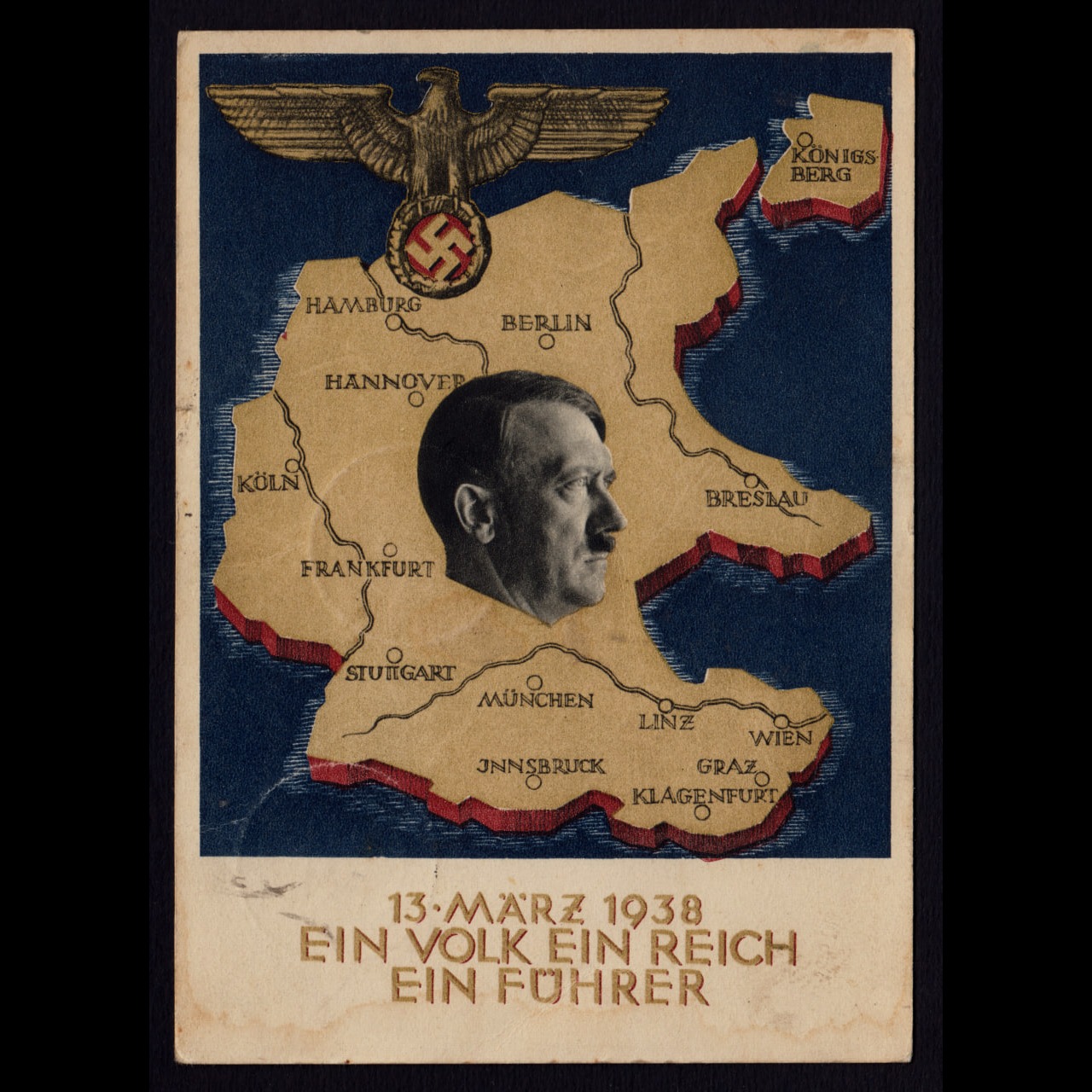 کارت پستال هیتلر آلمان نازی 1938