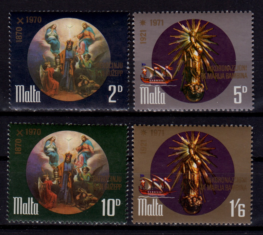 تمبر مالت 1971 سری کامل خورشید فیلاتلیک
