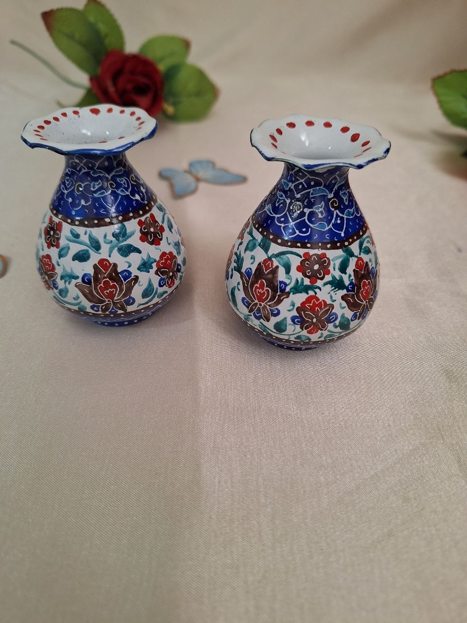 گلدان میناکاری 8س