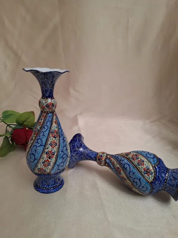 گلدان مینا کاری