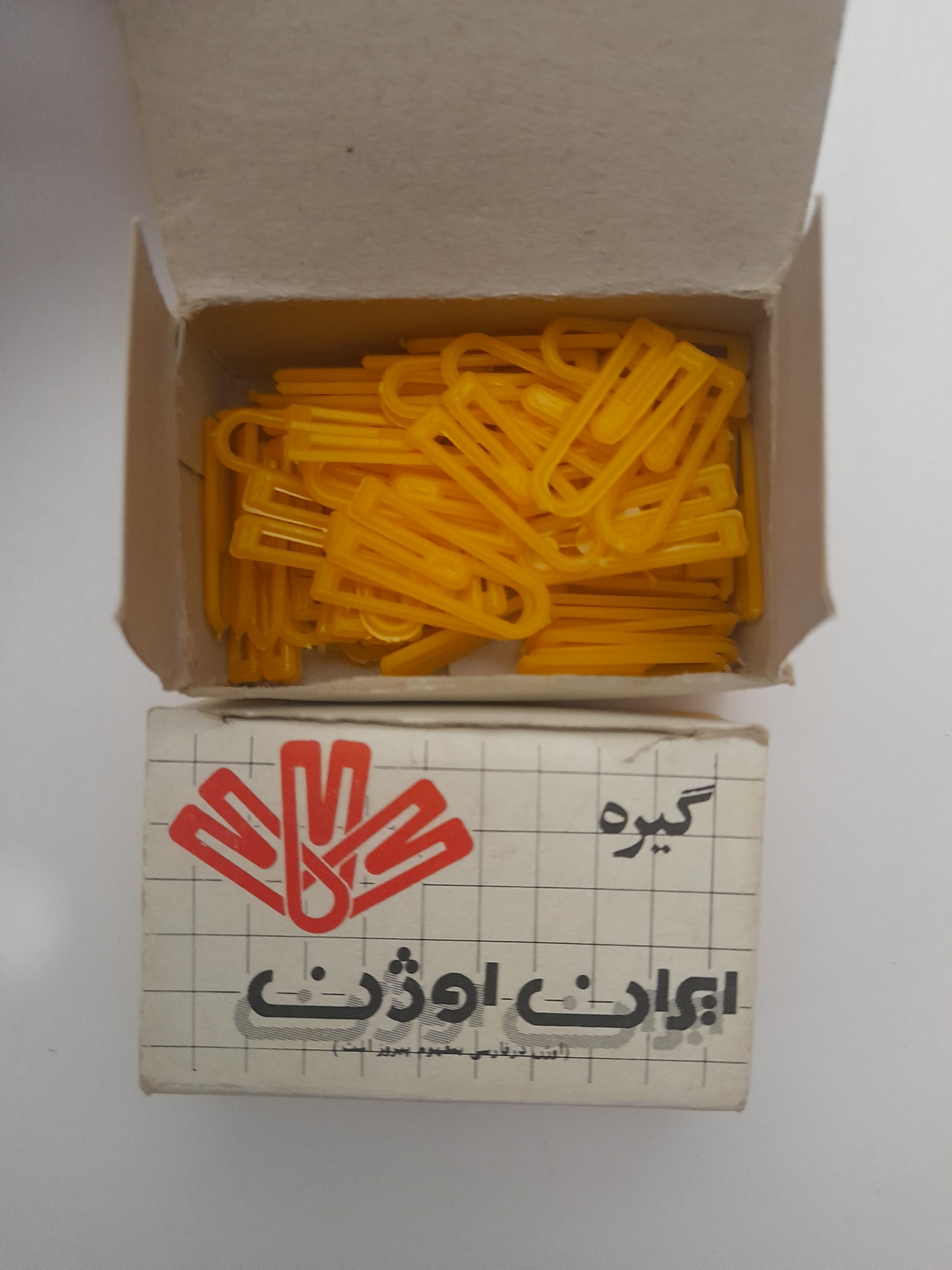 2 بسته گیره کاغذ پلاستیکی دهه60