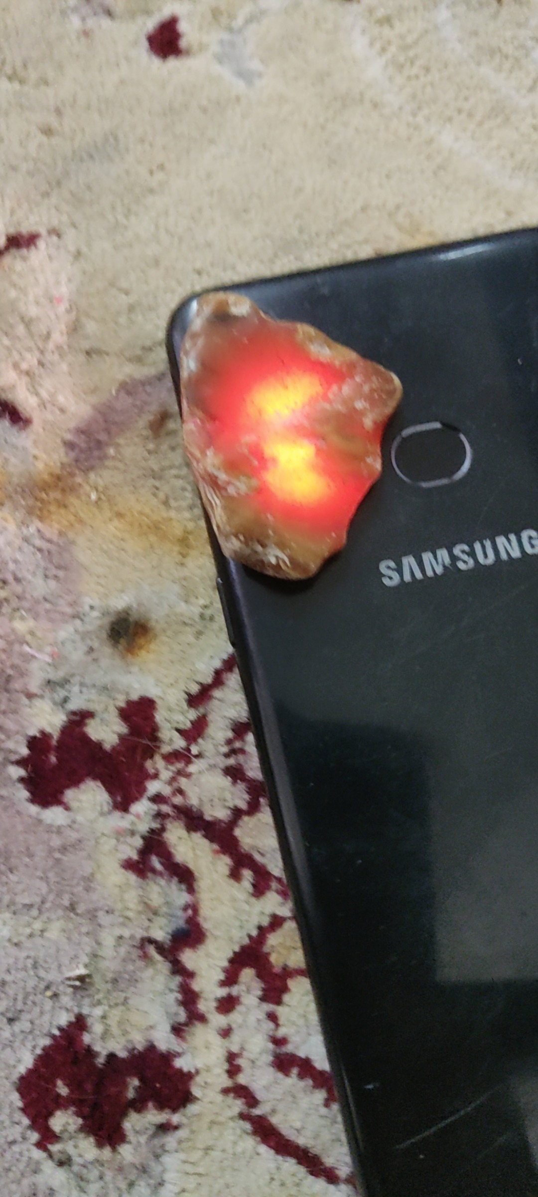 سنگ راف عقیق شن دار فوق زیبا