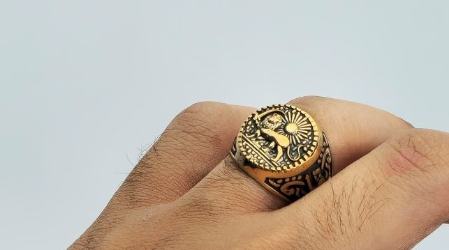 انگشتر شیروخورشید فوق العاده زیبا و شیک