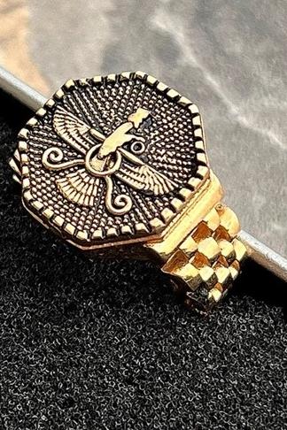 انگشتر فروهر رنگ ثابت سایز 9 کار شیک وعالی