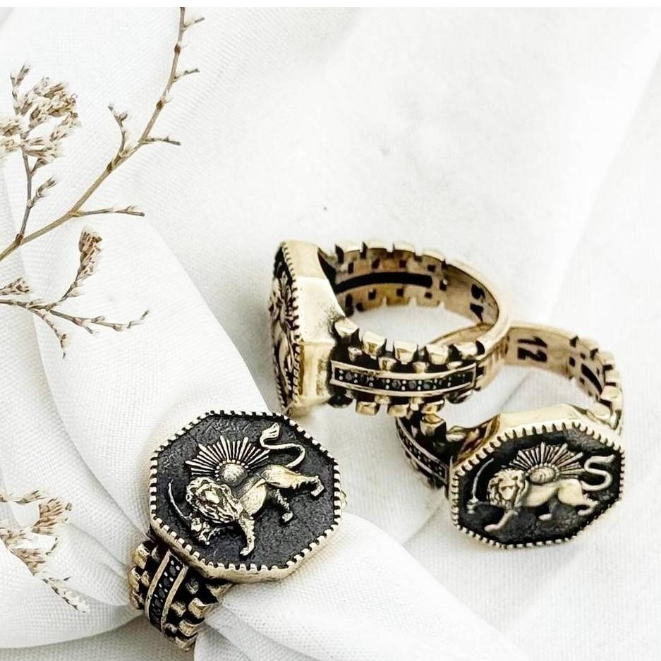 سه عددانگشتر شیروخورشیدرولکس سه سایزرنگ ثابت