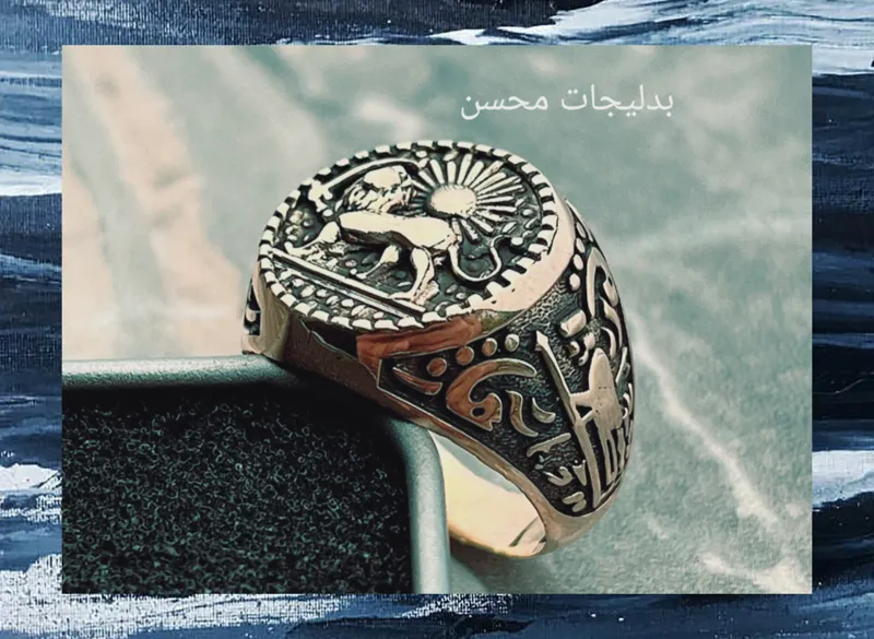 انگشتر طلا روس کار شیک وعالی کیفیت دار خاص