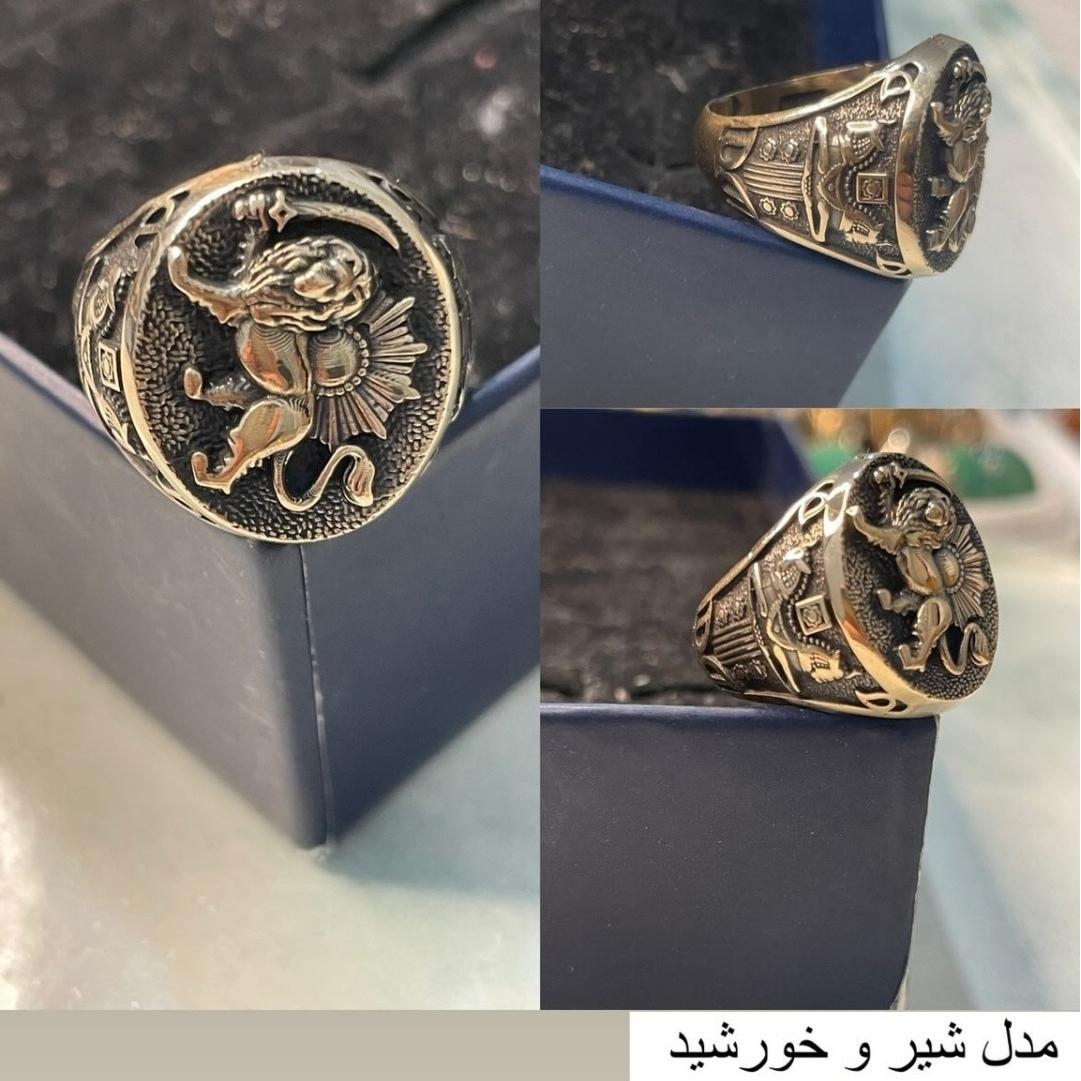 انگشتر طلا روس کار شیک وعالی کیفیت دار خاص