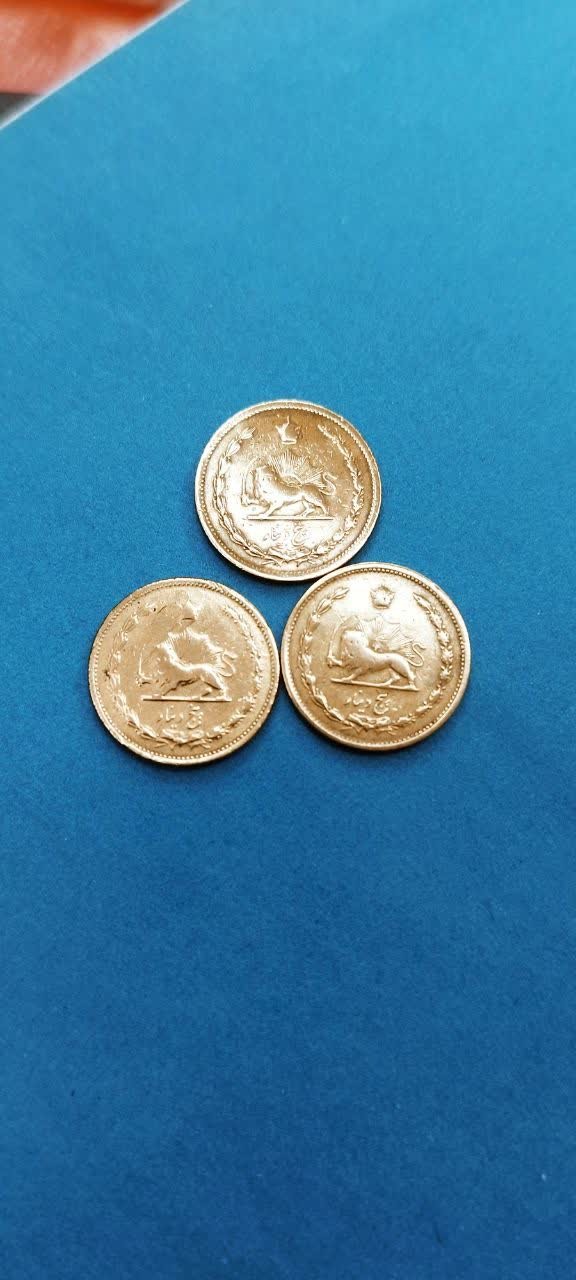 پک اصیل سکه های 5دینار شاهی درجه یک عالی