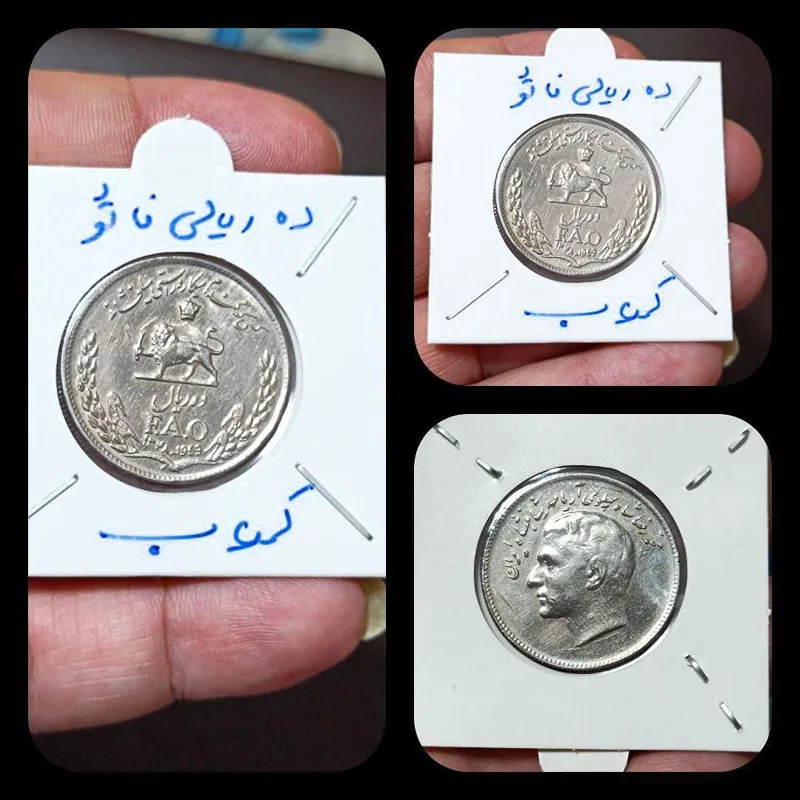 یک عدد ده ریال فائو کمیاب درجه یک عالی