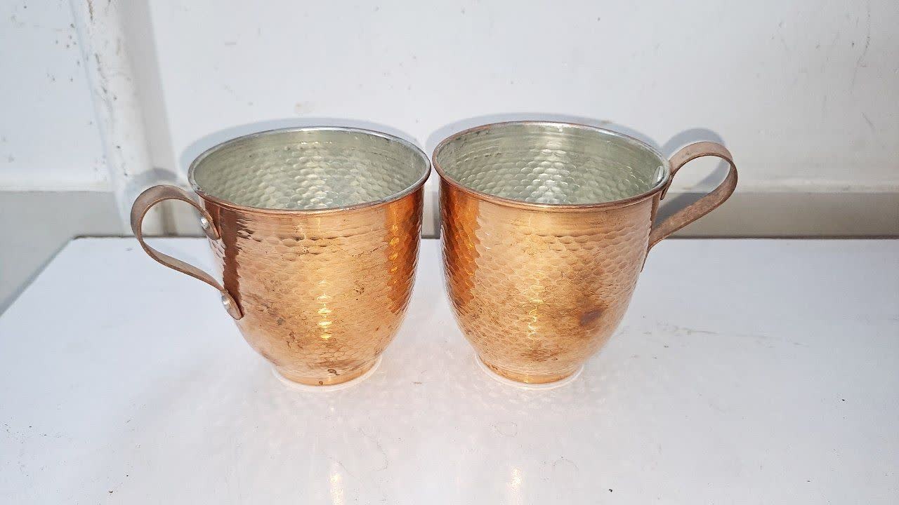 لیوان دوغ خوری مس،