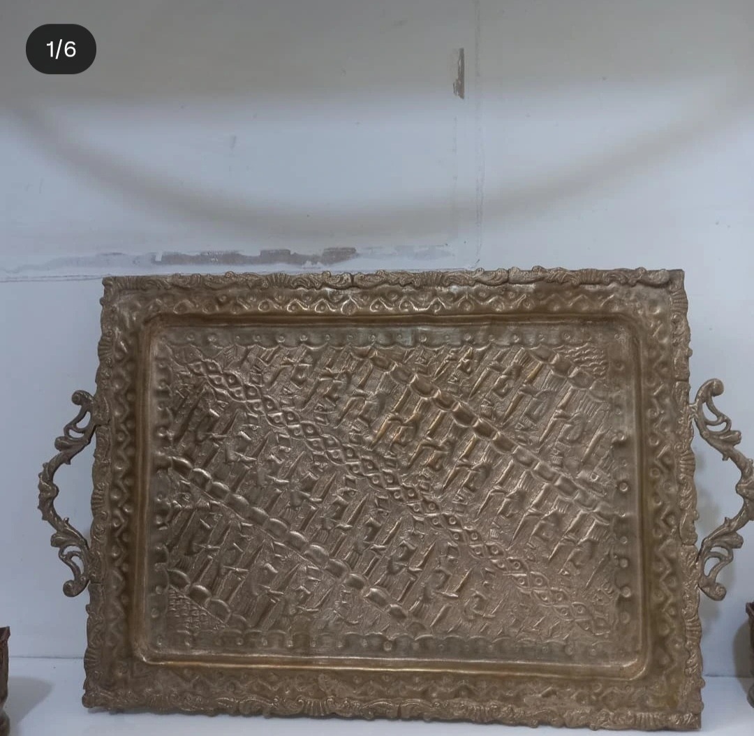 سینی پذیرایی برنجی قلم هخامنش