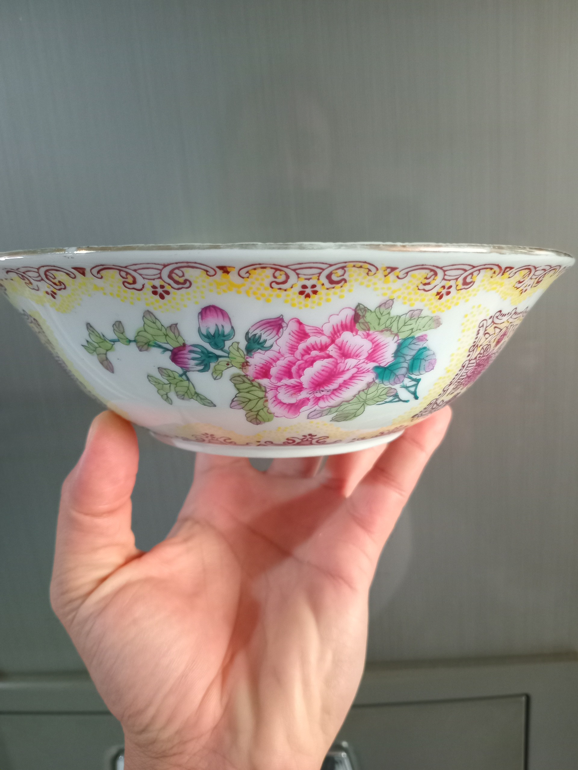 کاسه چینی بسیار زیبا قدیمی سالم کلکسیونی