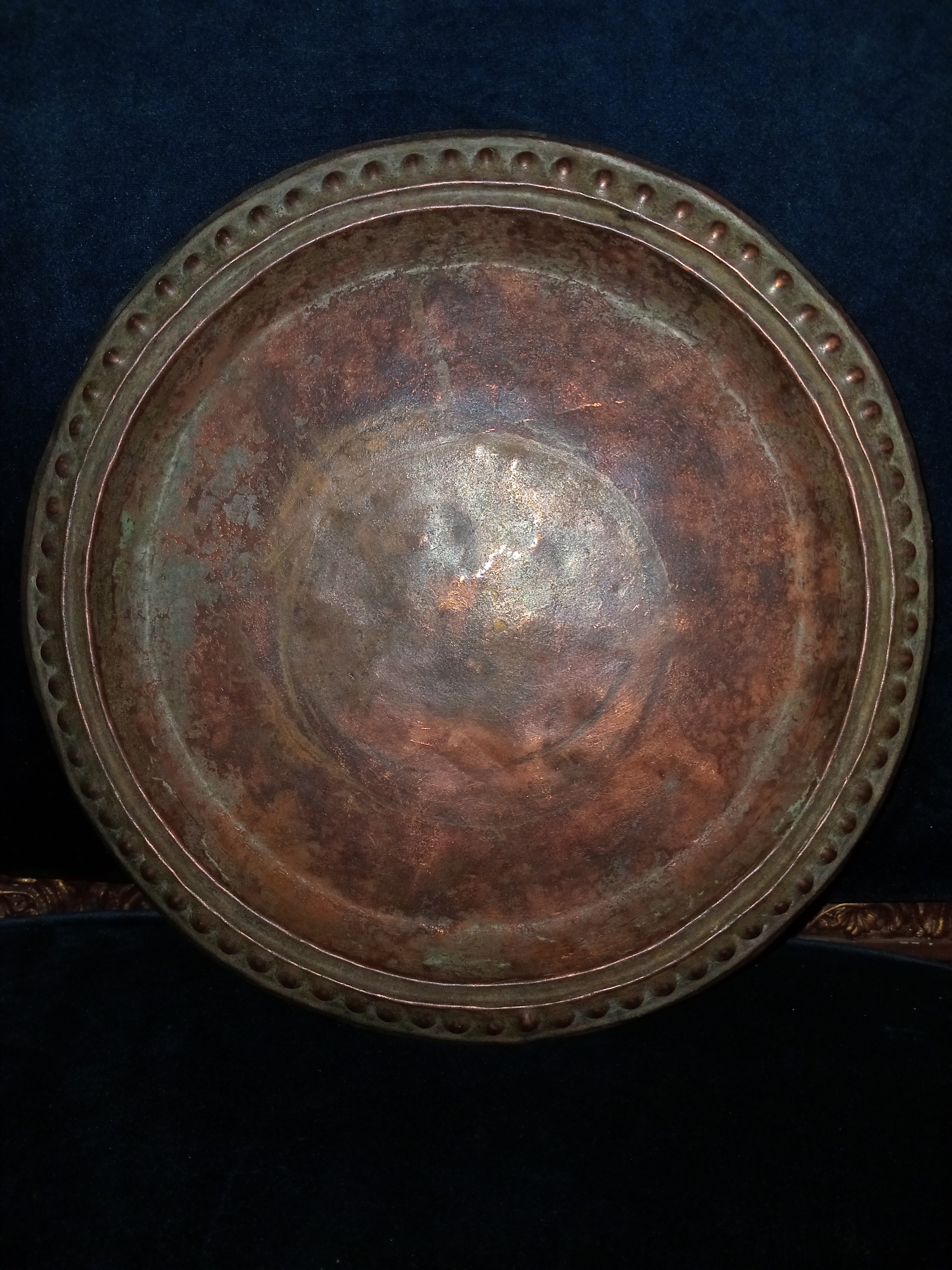 مجمع مسی یزدی کهنهدقاجاری لب عدسی سالم