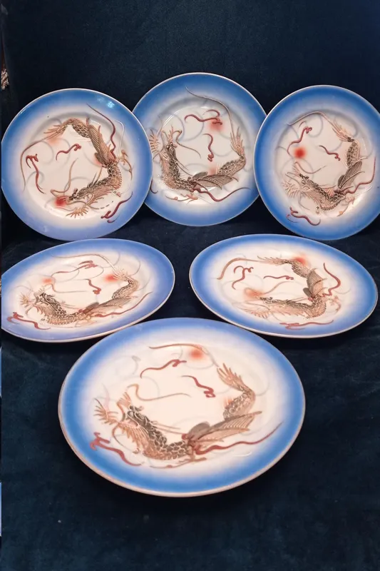 بشقاب اژدها برجسته بی نظیر پهلوی اول