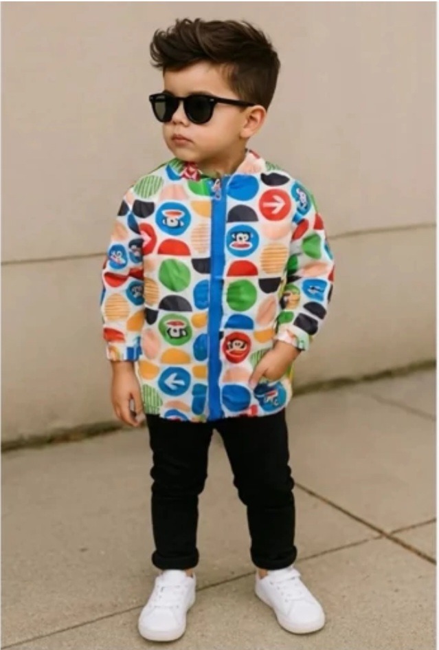 کاپشن بارانی خزدار کودکانه ترک 1تا5سال