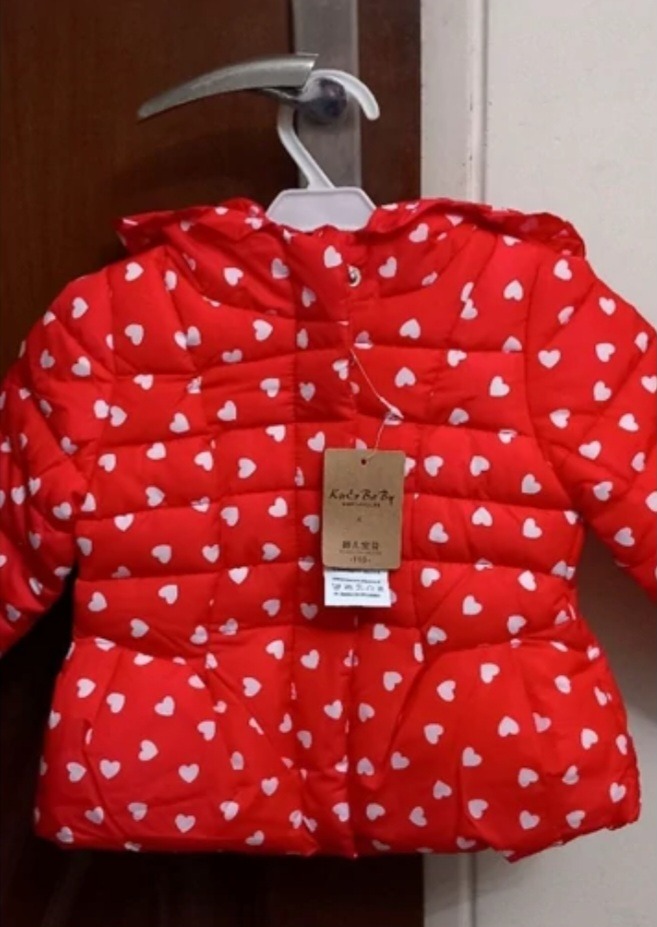 کاپشن وارداتی دخترانه شمعی از 1تا 4سال