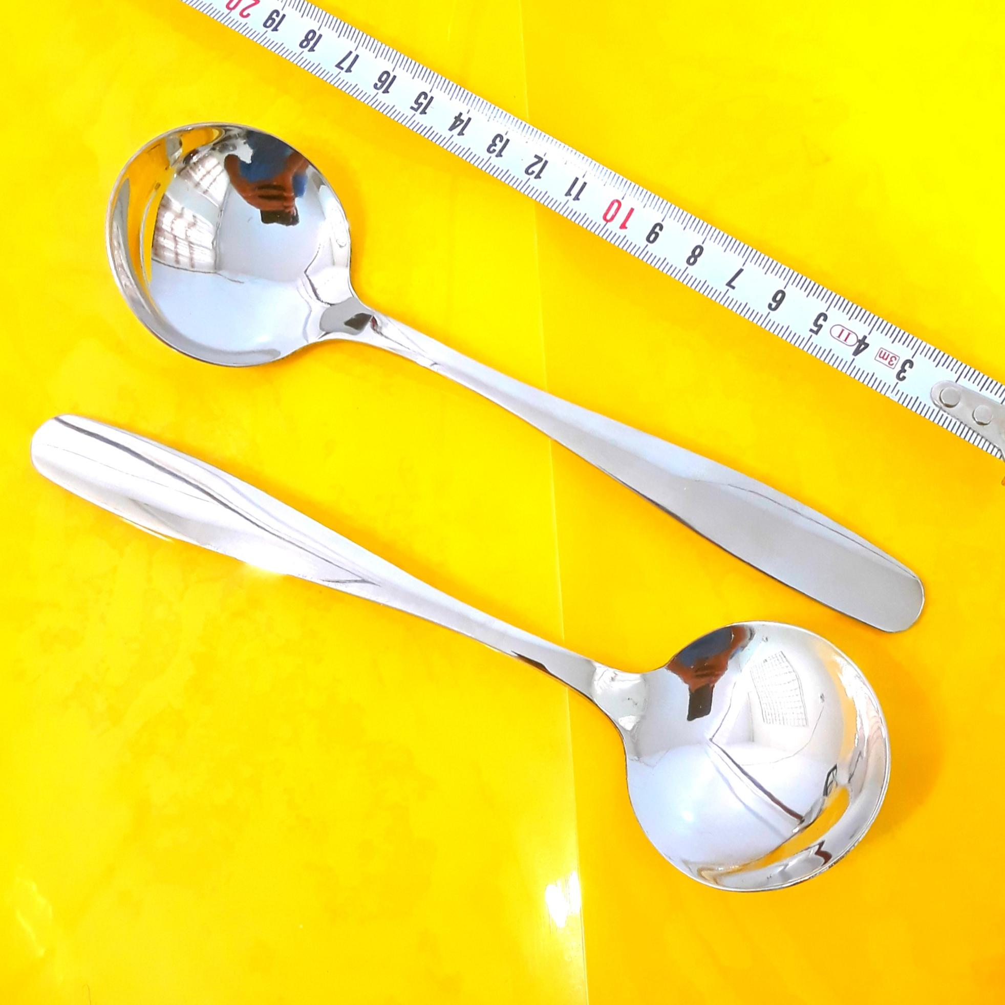 قاشق ملاقه ای بشقاب خورشت بسته 2 عددی استیل اصل