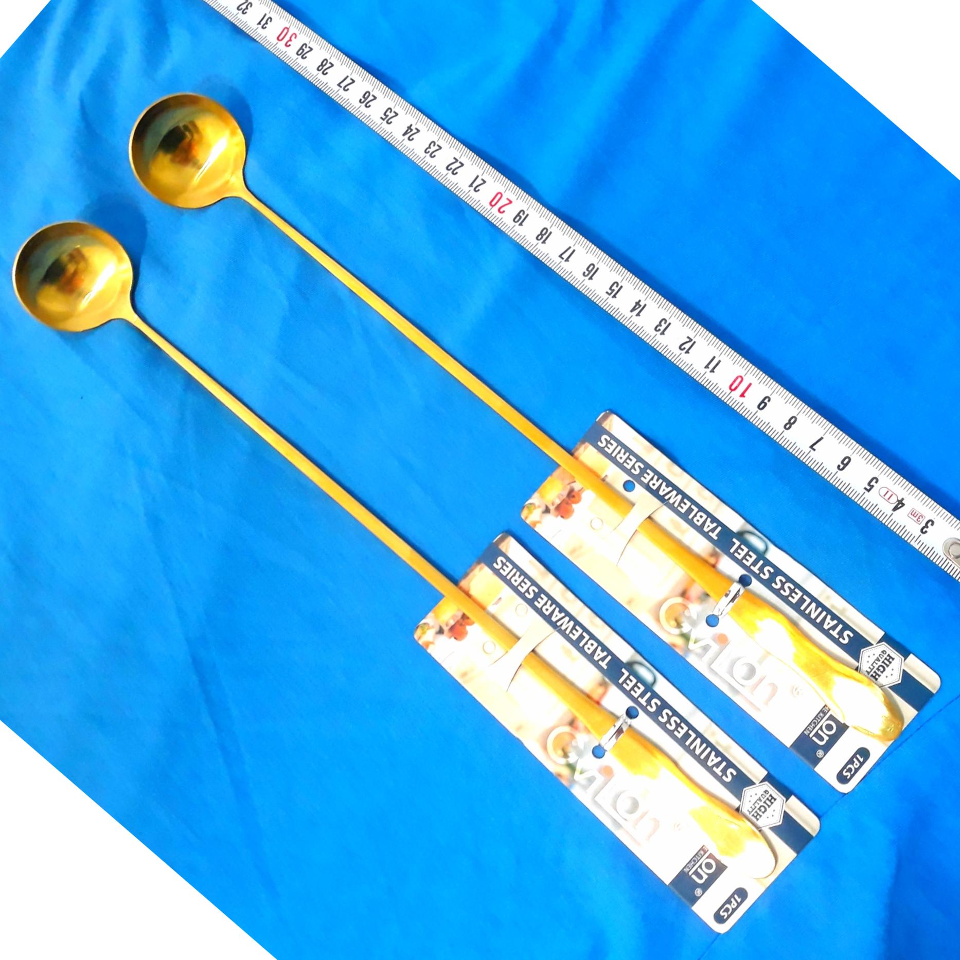 ملاقه پارچ طلایی 2 عدد