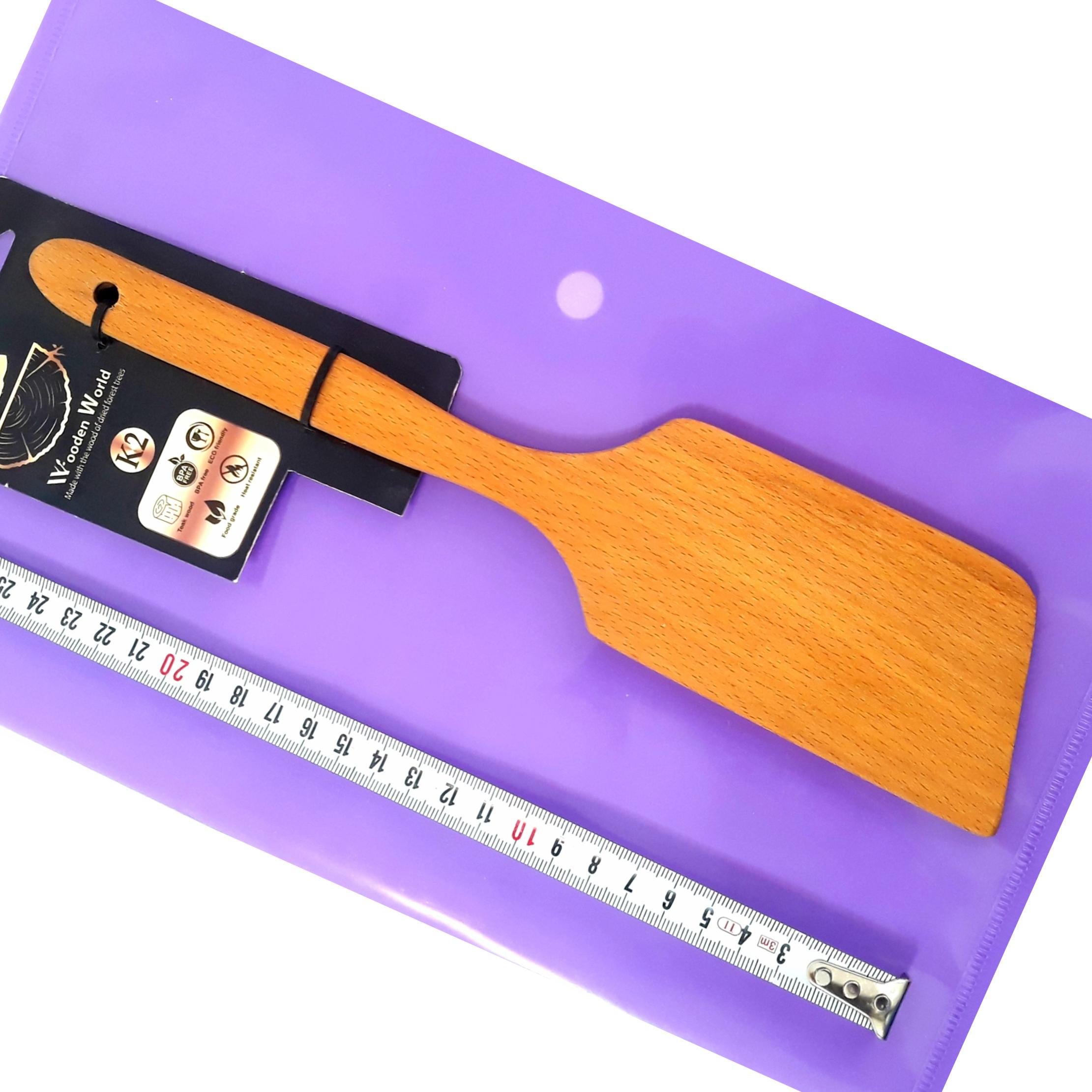 کفگیر چوبی سر کج