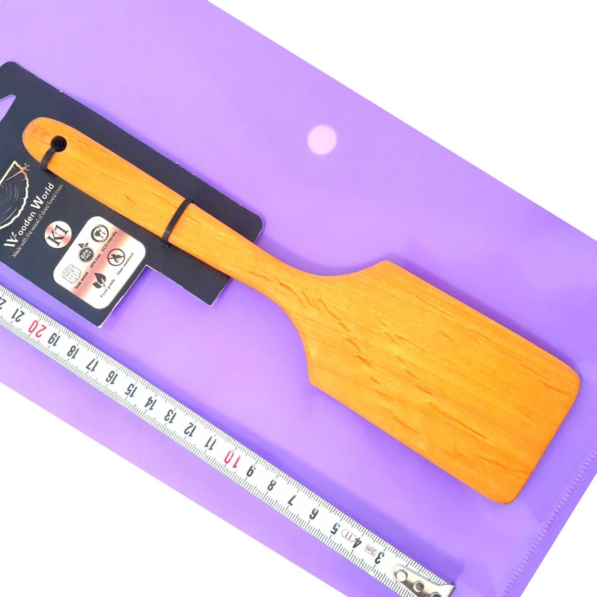 کفگیر چوبی سر صاف