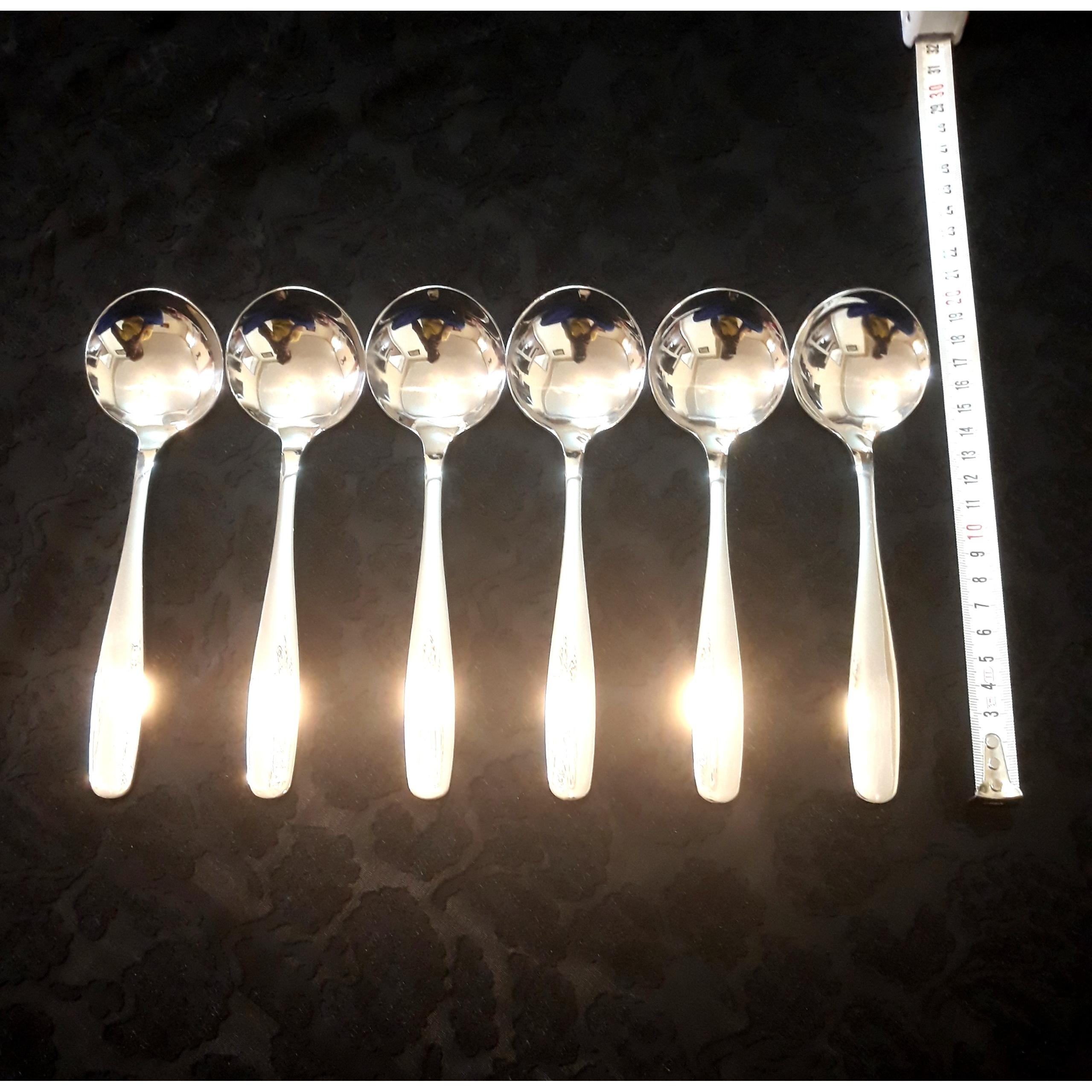 قاشق ملاقه ای بشقاب خورشت استیل اصل یک دست