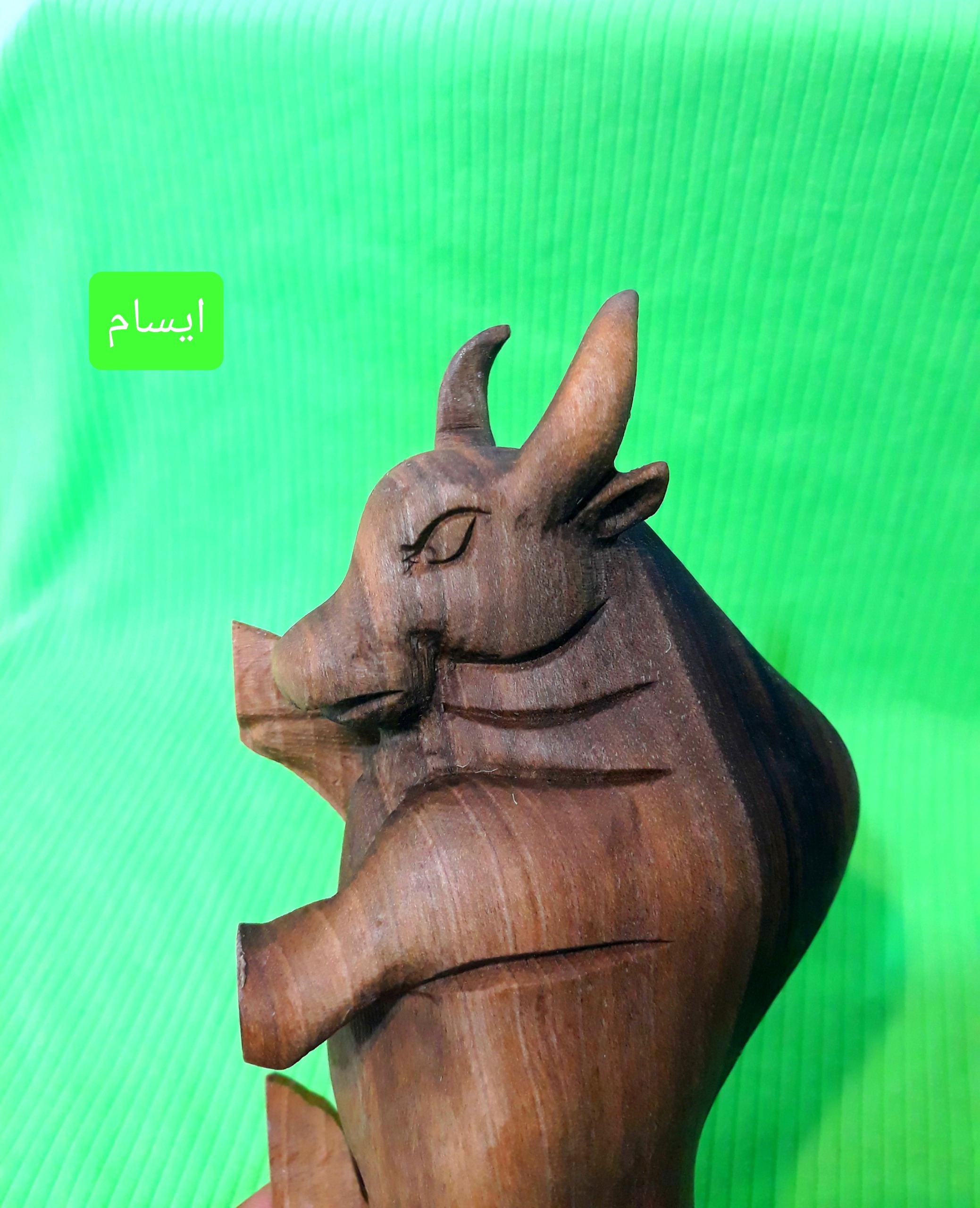 گاو چوبی دکوری شیک