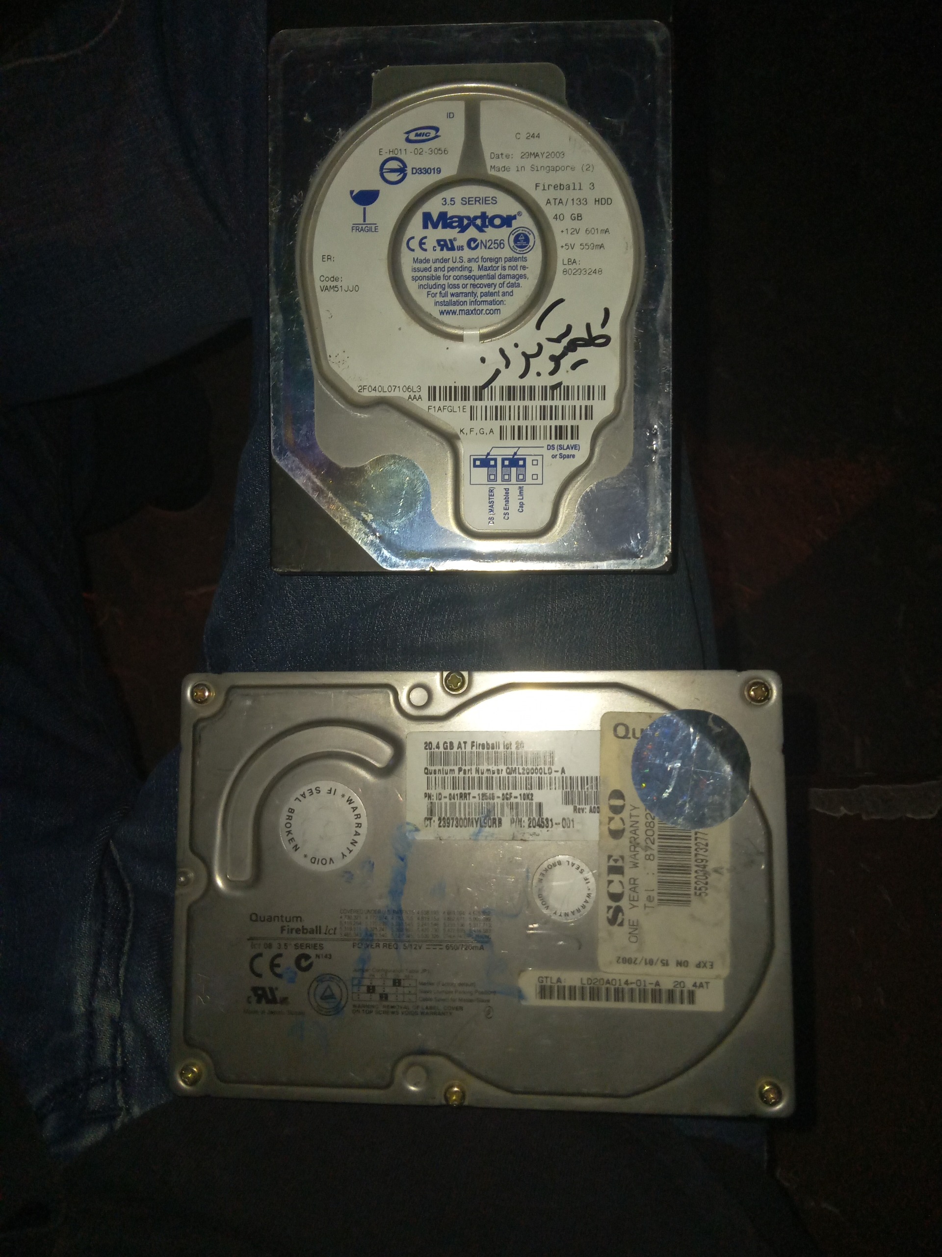 هارد استوک 20g, و40g و کانکتور