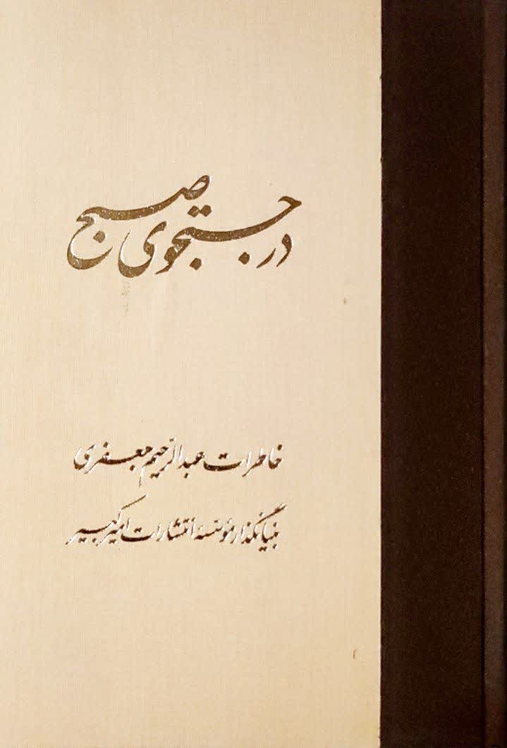 در جستجوی صبح دو جلدی